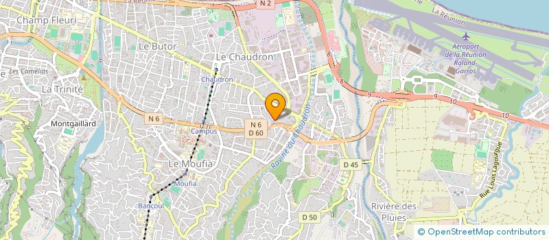 localisation de l'entreprise LES APPARTS HUBERT à SAINT-DENIS