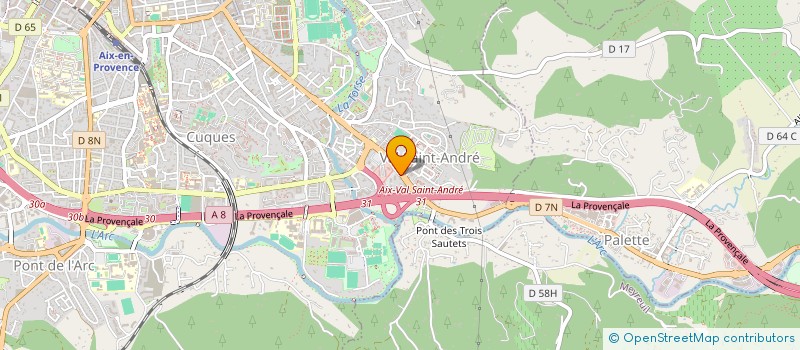 localisation de l'entreprise LES APPLICATIONS INFORMATIQUES POUR L'EXPERTISE COMPTABLE à AIX-EN-PROVENCE