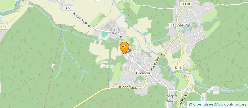 localisation de l'entreprise LES APPLIQUES DE L'OISE à TRACY-LE-MONT
