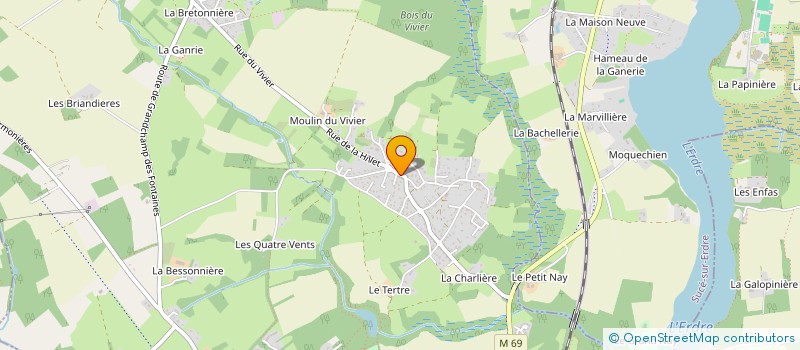 localisation de l'entreprise LES APPRENANTES à LA CHAPELLE-SUR-ERDRE