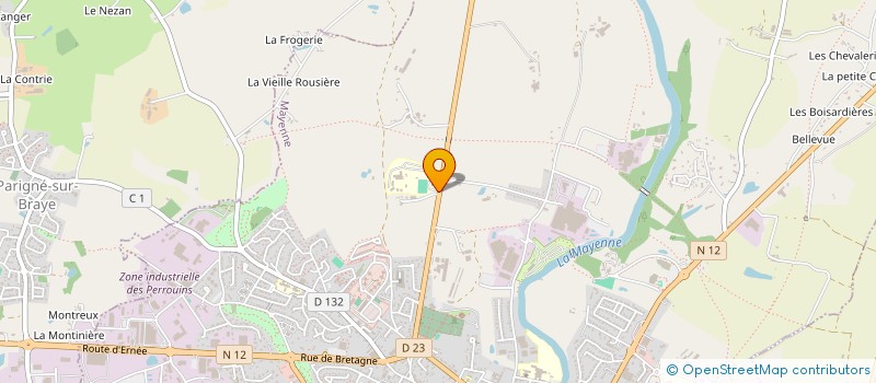 localisation de l'entreprise LES APPRENTIS BTS DE ROCHEFEUILLE 53 (ABR 53) à MAYENNE