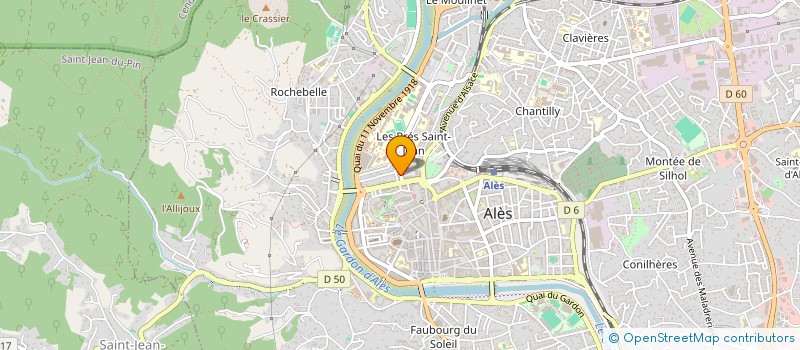 localisation de l'entreprise LES APPRENTIS DE CF  ALES