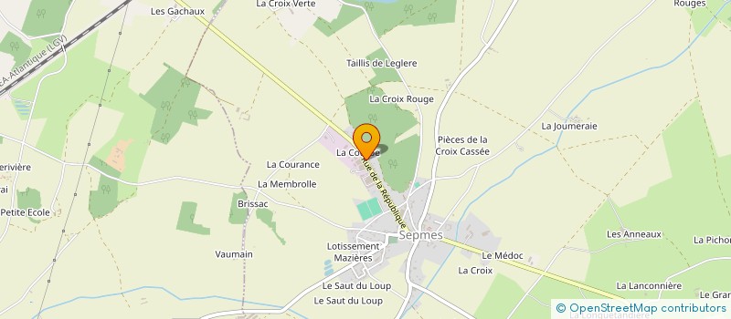 localisation de l'entreprise LES APPRENTIS GIVRES  SEPMES