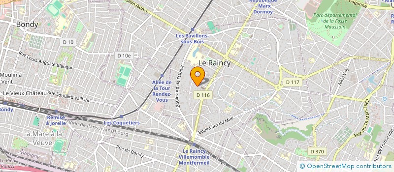 localisation de l'entreprise LES AQUAREALISTES à LE RAINCY