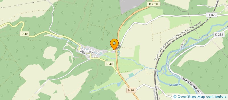 localisation de l'entreprise LES ARANNES à VIGNORY