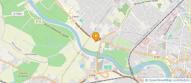 localisation de l'entreprise LES ARBAILLES à MONTAUBAN