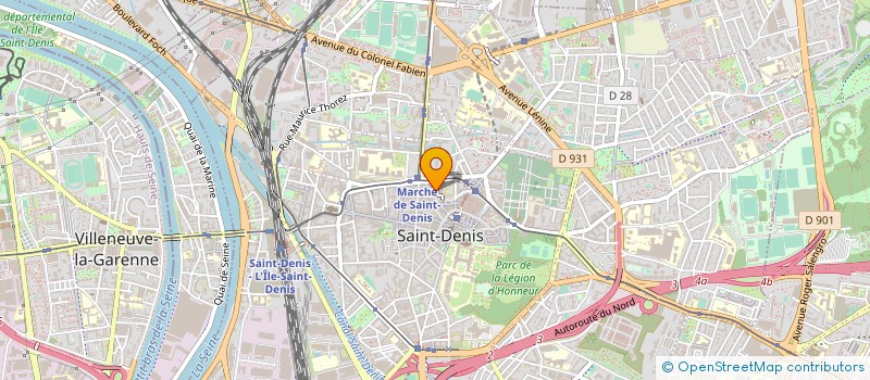 localisation de l'entreprise LES ARBALETRIERS à SAINT-DENIS