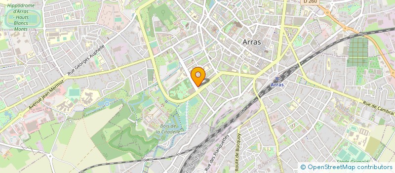 localisation de l'entreprise LES ARBOUSES à ARRAS