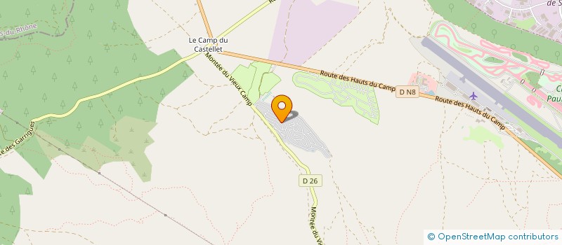 localisation de l'entreprise LES ARBOUSES SA à LE CASTELLET
