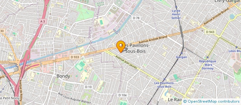 localisation de l'entreprise LES ARBOUSIERS à LES PAVILLONS-SOUS-BOIS