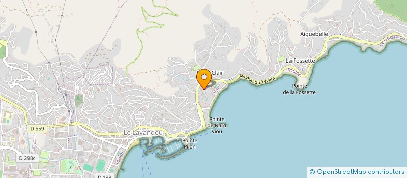 localisation de l'entreprise LES ARBOUSIERS à LE LAVANDOU