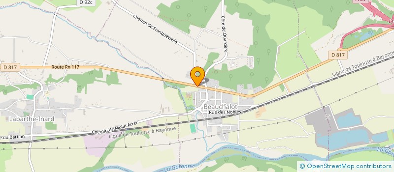 localisation de l'entreprise LES ARBOUSIERS  LESTELLE-DE-SAINT-MARTORY