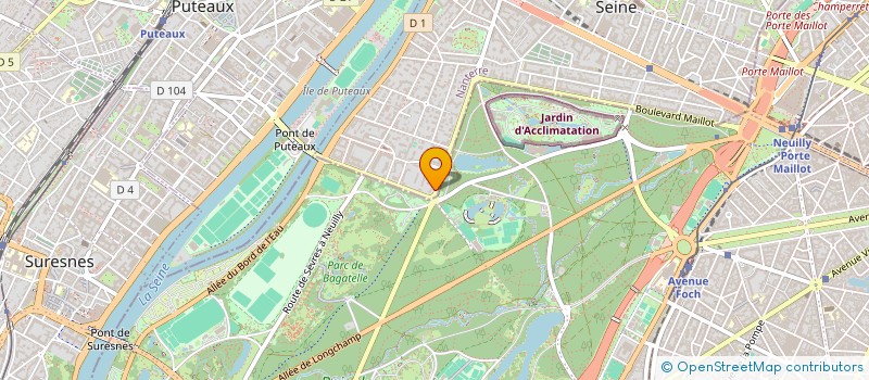 localisation de l'entreprise LES ARBOUSIERS à NEUILLY-SUR-SEINE