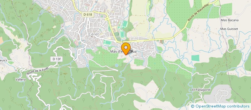 localisation de l'entreprise LES ARBOUSIERS à CERET