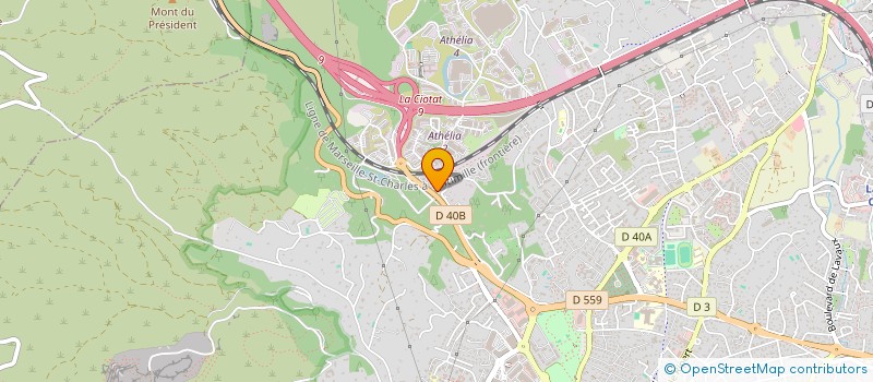 localisation de l'entreprise LES ARBOUSIERS  LA CIOTAT