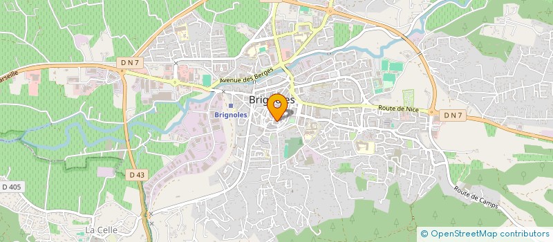 localisation de l'entreprise LES ARBOUSIERS  BRIGNOLES