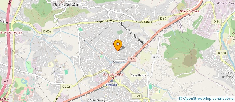 localisation de l'entreprise LES ARBOUSIERS à BOUC-BEL-AIR