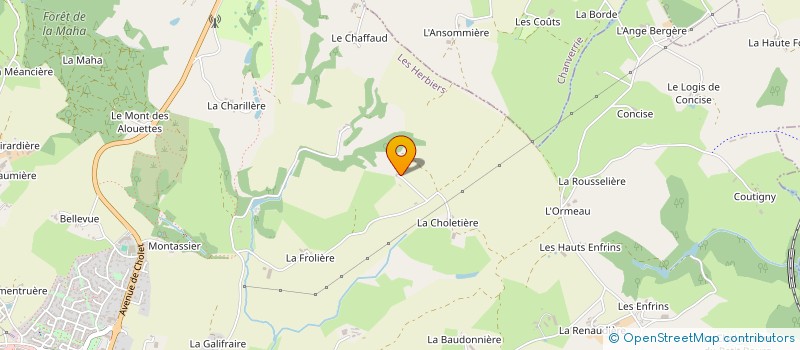 localisation de l'entreprise LES ARBRES à LES HERBIERS