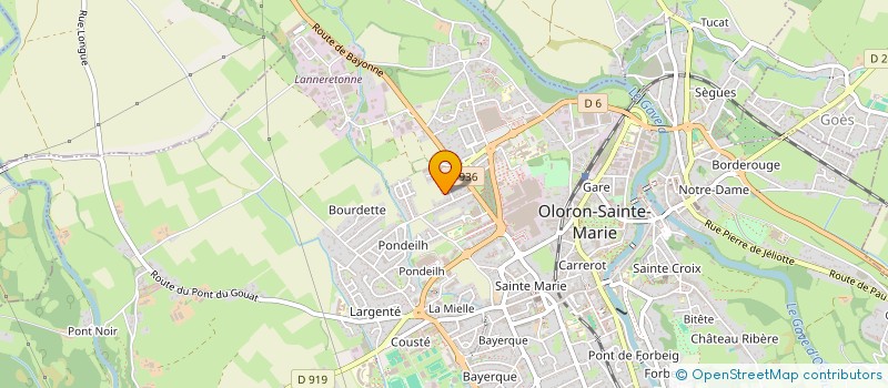 localisation de l'entreprise LES ARBRES  OLORON-SAINTE-MARIE