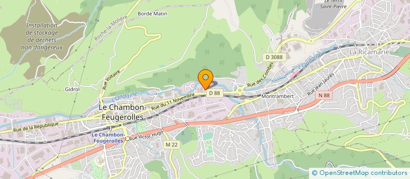 localisation de l'entreprise LES ARBRES A CAMES DE L'ONDAINE à LE CHAMBON-FEUGEROLLES