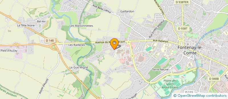 localisation de l'entreprise LES ARBRES DU MARAIS à FONTENAY-LE-COMTE