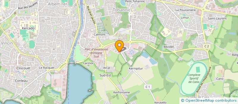 localisation de l'entreprise LES ARBRES FRUITIERS à VANNES