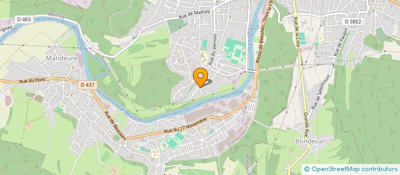 localisation de l'entreprise LES ARBUES  VALENTIGNEY