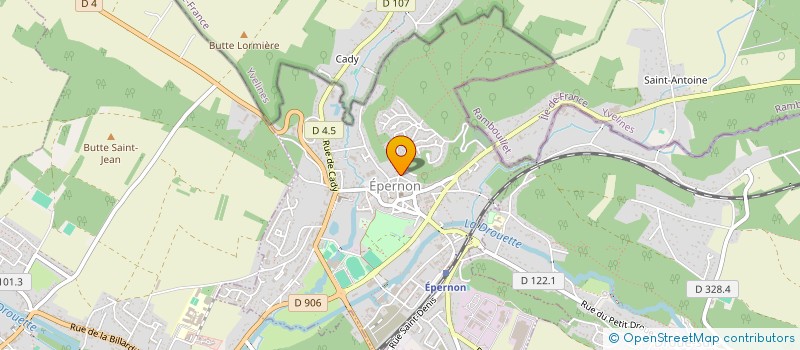 localisation de l'entreprise LES ARBUSES à EPERNON