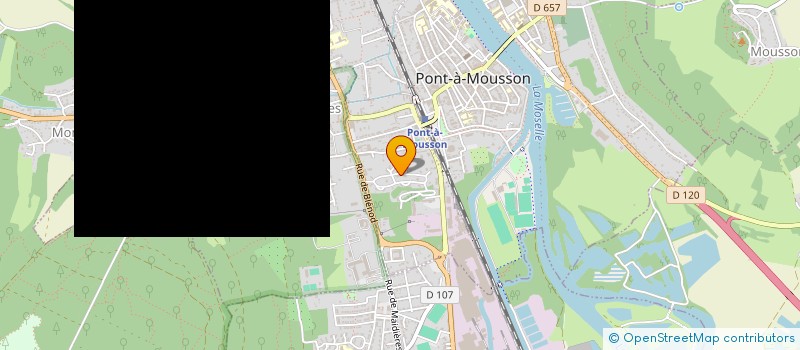 localisation de l'entreprise LES ARCADES à PONT A MOUSSON