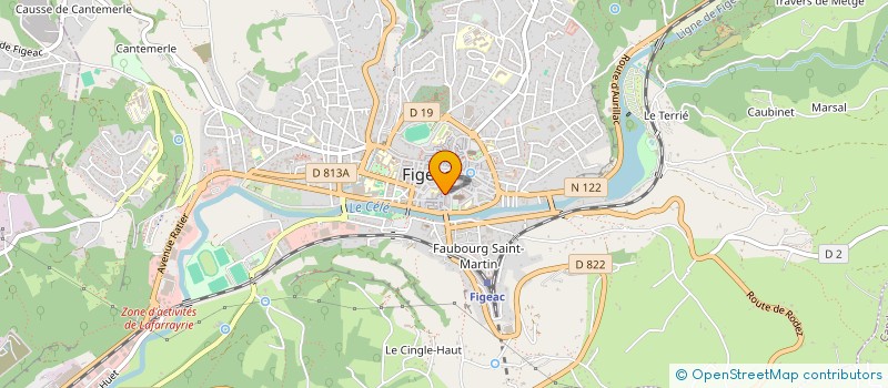 localisation de l'entreprise LES ARCADES à FIGEAC