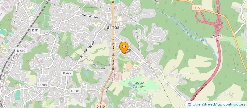 localisation de l'entreprise LES ARCADES  TARNOS