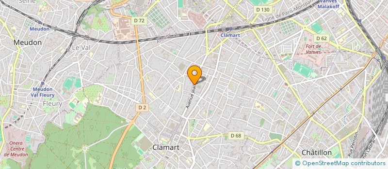 localisation de l'entreprise LES ARCADES  CLAMART