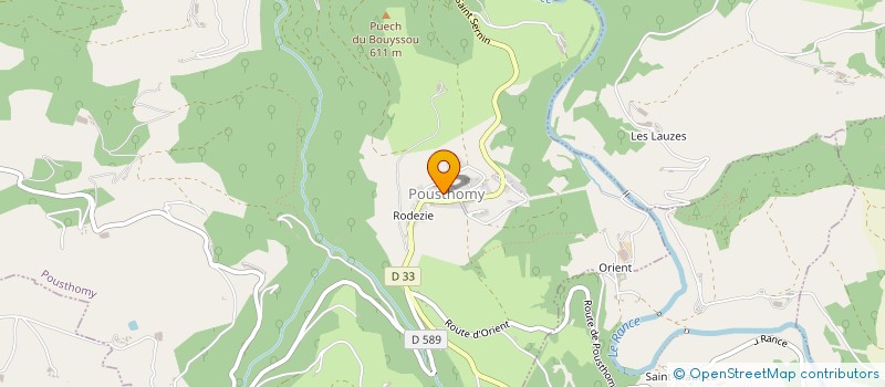 localisation de l'entreprise LES ARCADES  POUSTHOMY