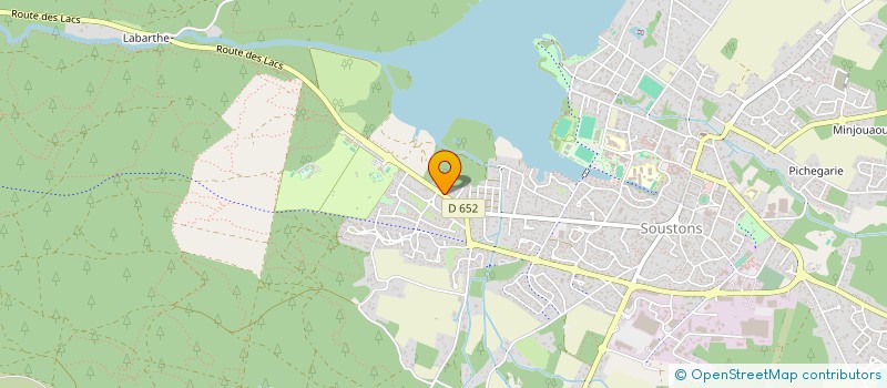 localisation de l'entreprise LES ARCADES  SOUSTONS