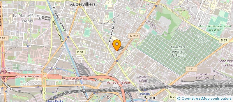 localisation de l'entreprise LES ARCADES  AUBERVILLIERS