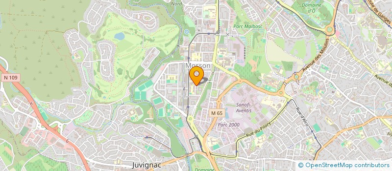 localisation de l'entreprise LES ARCADES à MONTPELLIER