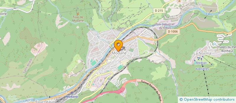 localisation de l'entreprise LES ARCADES  MODANE