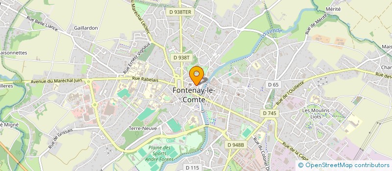 localisation de l'entreprise LES ARCADES  FONTENAY-LE-COMTE