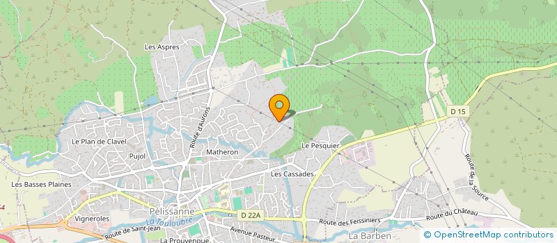 localisation de l'entreprise LES ARCADES  PELISSANNE