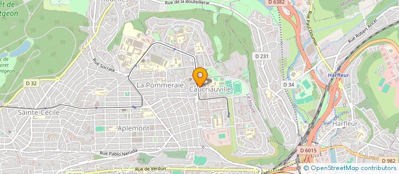 localisation de l'entreprise LES ARCADES à LE HAVRE