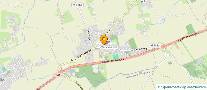 localisation de l'entreprise LES ARCADES  FOURNES-EN-WEPPES