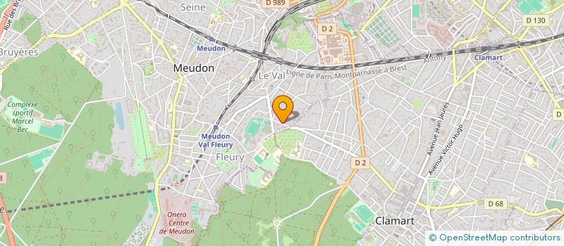 localisation de l'entreprise LES ARCADES DESCHAMPS à MEUDON