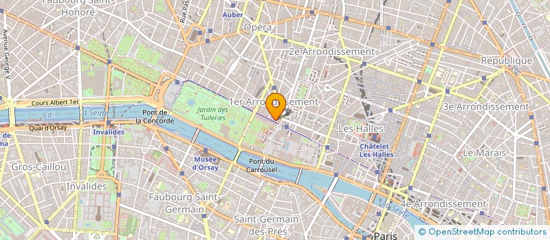localisation de l'entreprise LES ARCADES DU LOUVRE à PARIS