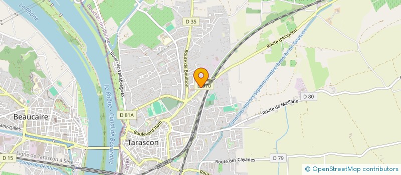 localisation de l'entreprise LES ARCADES SARL  TARASCON