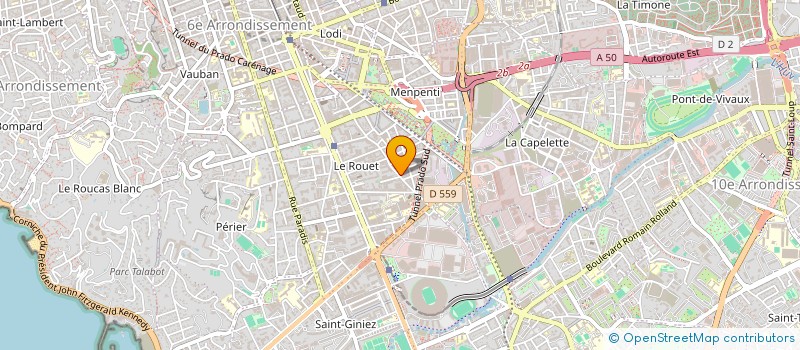 localisation de l'entreprise LES ARCANES DE LA BEAUTE à MARSEILLE