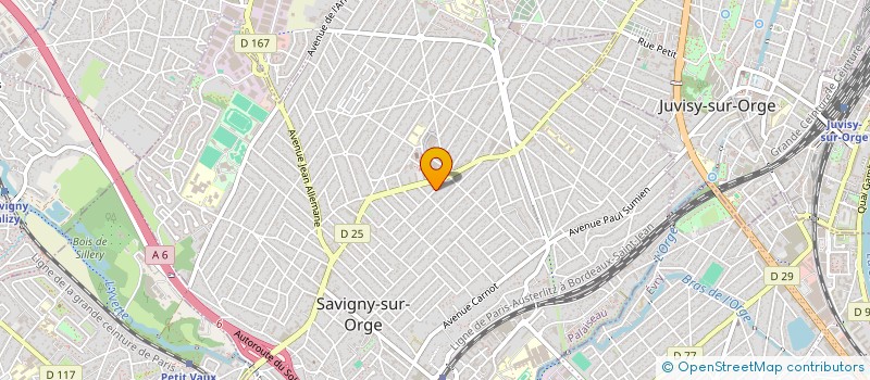 localisation de l'entreprise LES ARCANES DE SAVIGNY  SAVIGNY-SUR-ORGE