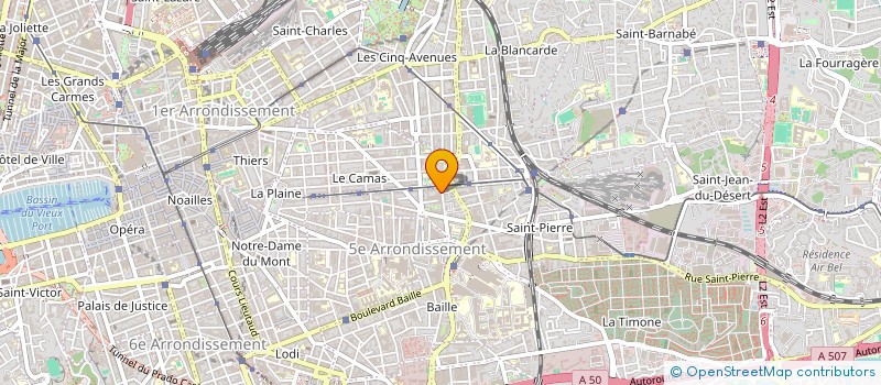 localisation de l'entreprise LES ARCANES DU BATIMENT à MARSEILLE