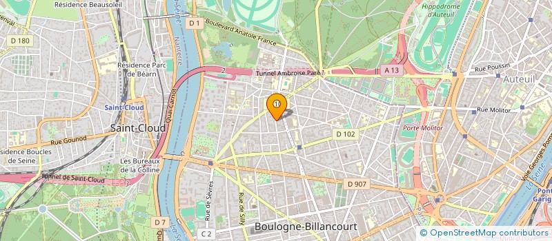 localisation de l'entreprise LES ARCANES DU GOUT à BOULOGNE-BILLANCOURT