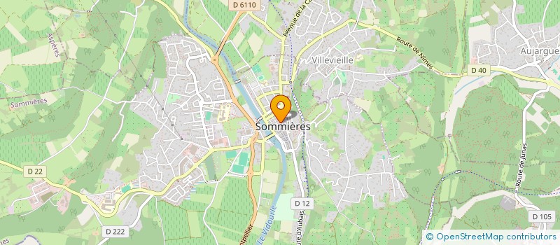 localisation de l'entreprise LES ARCEAUX  SOMMIERES