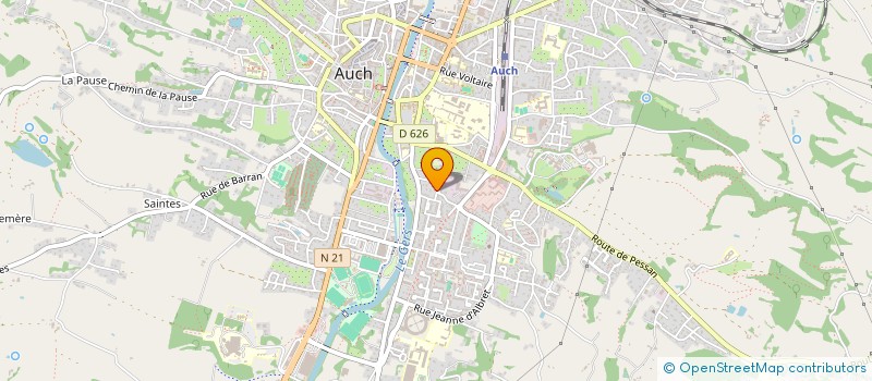 localisation de l'entreprise LES ARCEAUX à AUCH